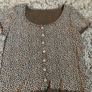 Brown Floral John Galt Top